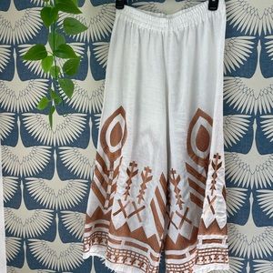 Greek Archaic Kori linen Palazzo pants Size Small 🇬🇷
